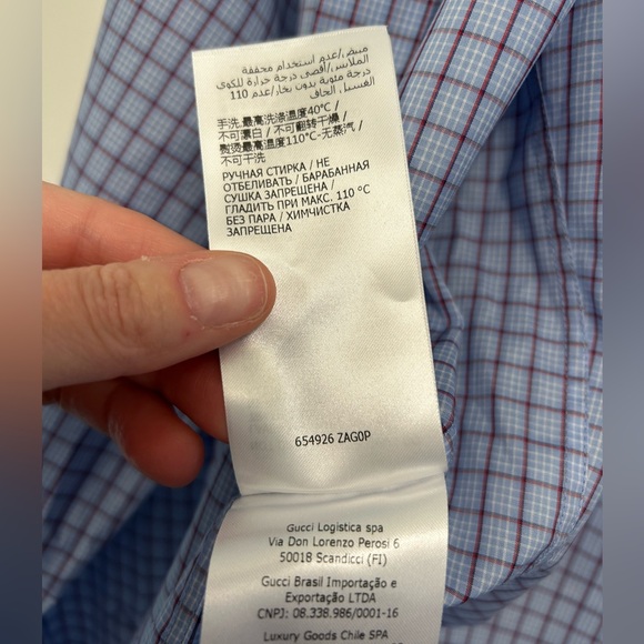 NWT Authentic Gucci button down size 15 - Picture 4 of 8
